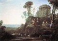 Apolo y las musas en el monte Helion Parnassus paisaje Claude Lorrain